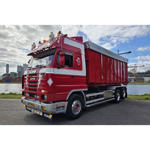 WSI WSI Scania 143H streamline 6x2 rigid truck with cable system + 40m3 container RENE DE SWART