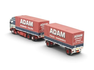 Tekno Tekno Volvo F12 Globetrotter riged truck with 2-axle tilt trailer MOGENS NIELSEN