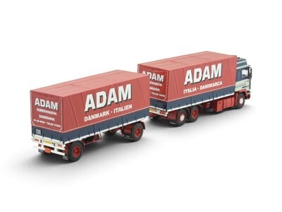 Tekno Tekno Volvo F12 Globetrotter riged truck with 2-axle tilt trailer MOGENS NIELSEN