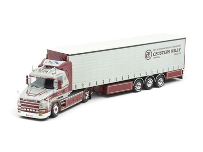 Tekno Tekno Scania 4-serie Torpedo laag dak + 3-assige tautliner WILLY CEUSTERS
