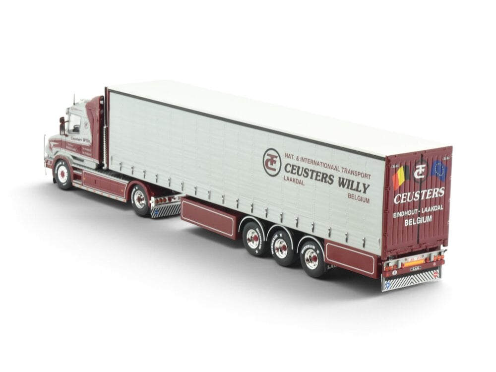 Tekno Tekno Scania 4-serie Torpedo laag dak + 3-assige tautliner WILLY CEUSTERS