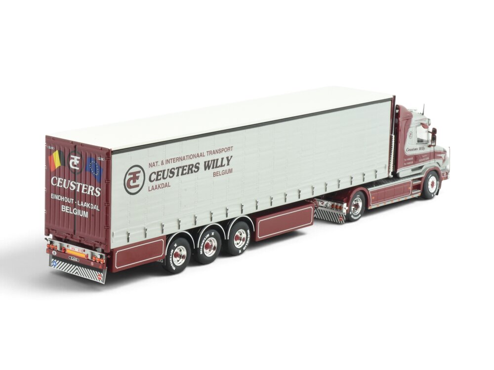Tekno Tekno Scania 4-serie Torpedo laag dak + 3-assige tautliner WILLY CEUSTERS