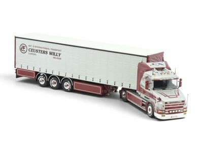 Tekno Tekno Scania 4-serie Torpedo laag dak + 3-assige tautliner WILLY CEUSTERS