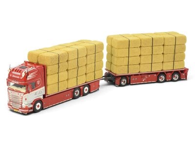 Tekno Tekno Scania R-Streamline Rigid truck with 3-axle trailer  incl. load PIERRARD TRANSPORTS