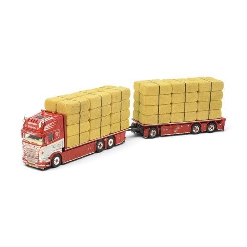 Tekno Tekno Scania R-Streamline Rigid truck with 3-axle trailer  incl. load PIERRARD TRANSPORTS