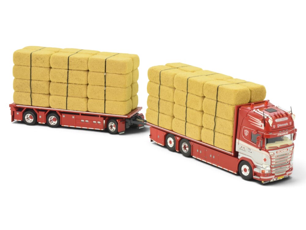 Tekno Tekno Scania R-Streamline Rigid truck with 3-axle trailer  incl. load PIERRARD TRANSPORTS