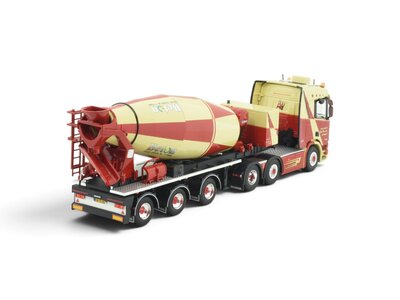 Tekno Tekno Scania NGR with 3-axle concrete mixer MUSSCHE TRANSPORT