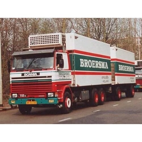 Tekno Tekno Scania 112H rigid truck with 2-axle trailer BROERSMA