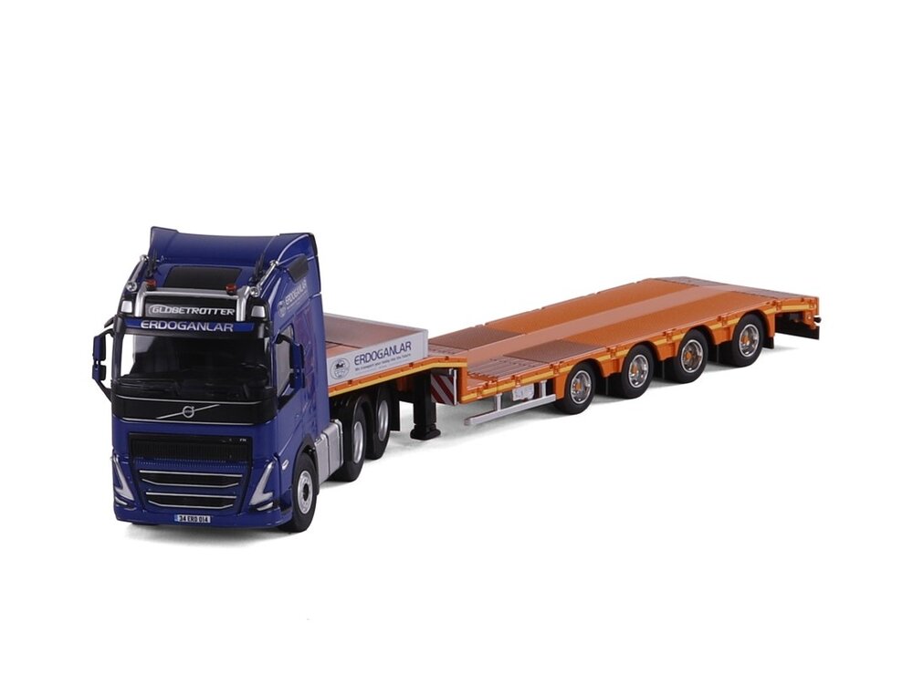 Cavallino Cavallino Volvo FH5 Globetrotter 6x2 met 4-as semi dieplader ERDOGANLAR