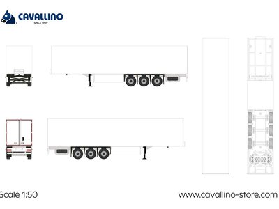 Cavallino Cavallino 3-axle Box trailer Basic Line