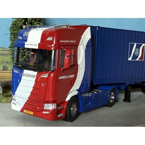 Cavallino Cavallino Scania S Highline with 3-axle container trailer + 40ft. container JONKER & SCHUT