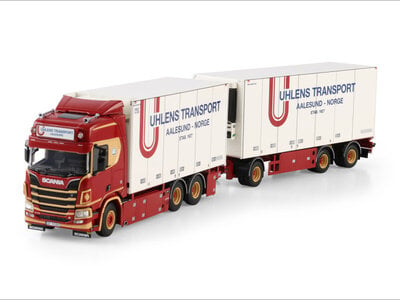 WSI WSI Scania R Highline riged reefer truck 6x2 with 3-axle reefer trailer UHLENS