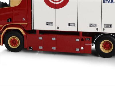 WSI WSI Scania R Highline riged reefer truck 6x2 with 3-axle reefer trailer UHLENS