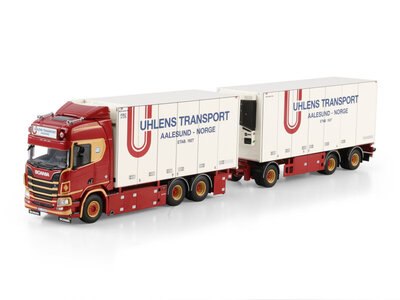 WSI WSI Scania R Highline riged reefer truck 6x2 with 3-axle reefer trailer UHLENS