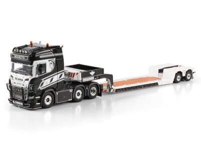 WSI WSI Scania S Highline 6x2 met 2-assige twin steer euro PX dieplader BEGHETTO