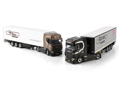 WSI WSI Scania S Highline 4x2 met 3-as schuifzeilen oplegger DATRANS "GIJS BOSS"