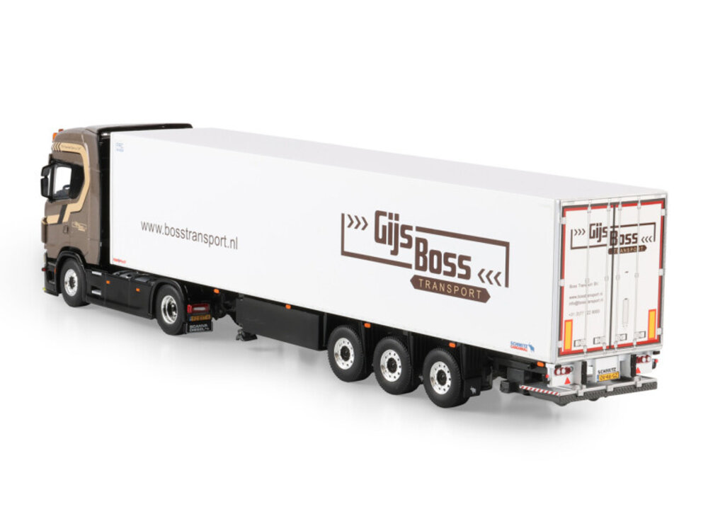 WSI WSI Scania S Highline 4x2 met 3-as koeloplegger GIJS BOSS