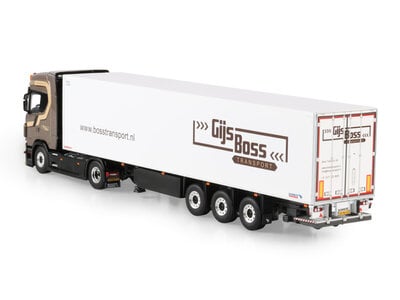 WSI WSI Scania S Highline 4x2 met 3-as koeloplegger GIJS BOSS