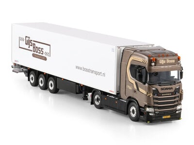 WSI WSI Scania S Highline 4x2 met 3-as koeloplegger GIJS BOSS