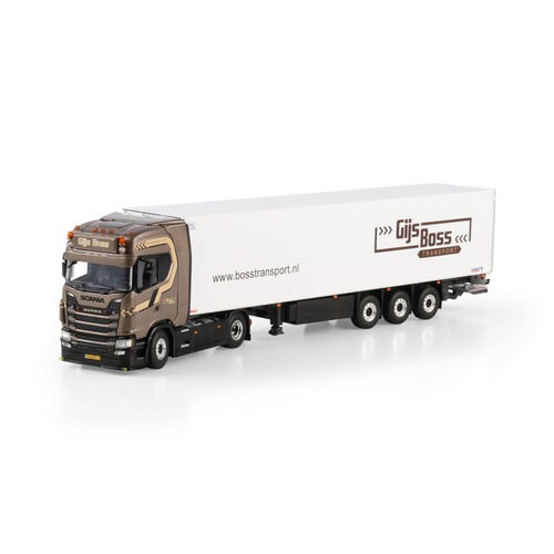 WSI WSI Scania S Highline 4x2 met 3-as koeloplegger GIJS BOSS