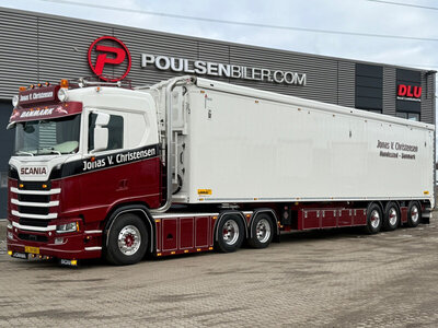 WSI WSI Scania S Normal 6x2 met 3-assige beweegbare vloer trailer JONAS V. CHRISTENSEN