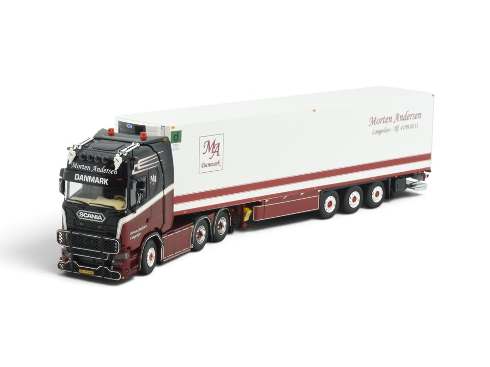 Tekno Tekno Scania Next Gen S-serie Highline with 3-axle reefer trailer MORTEN ANDERSEN