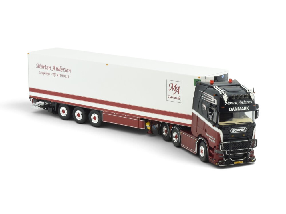 Tekno Tekno Scania Next Gen S-serie Highline with 3-axle reefer trailer MORTEN ANDERSEN