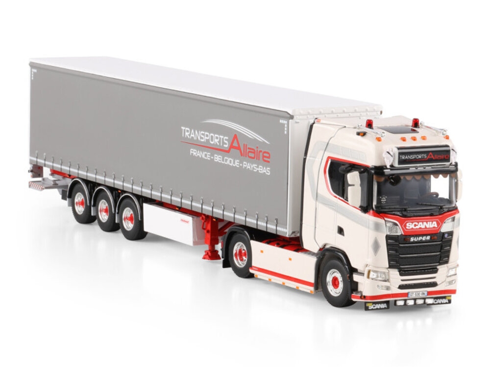 WSI WSI Scania S Highline 4x2 with 3-axle curtainside trailer TRANSPORTS ALLAIRE