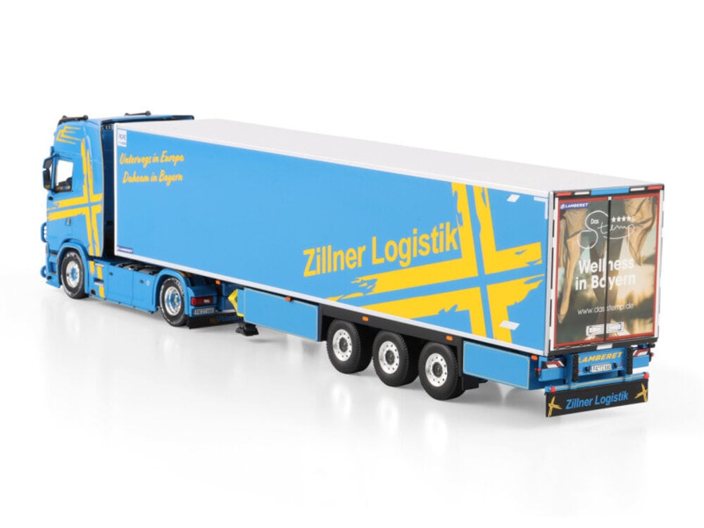 WSI WSI Scania S Highline with 3-axle reefer trailer ZILLNER