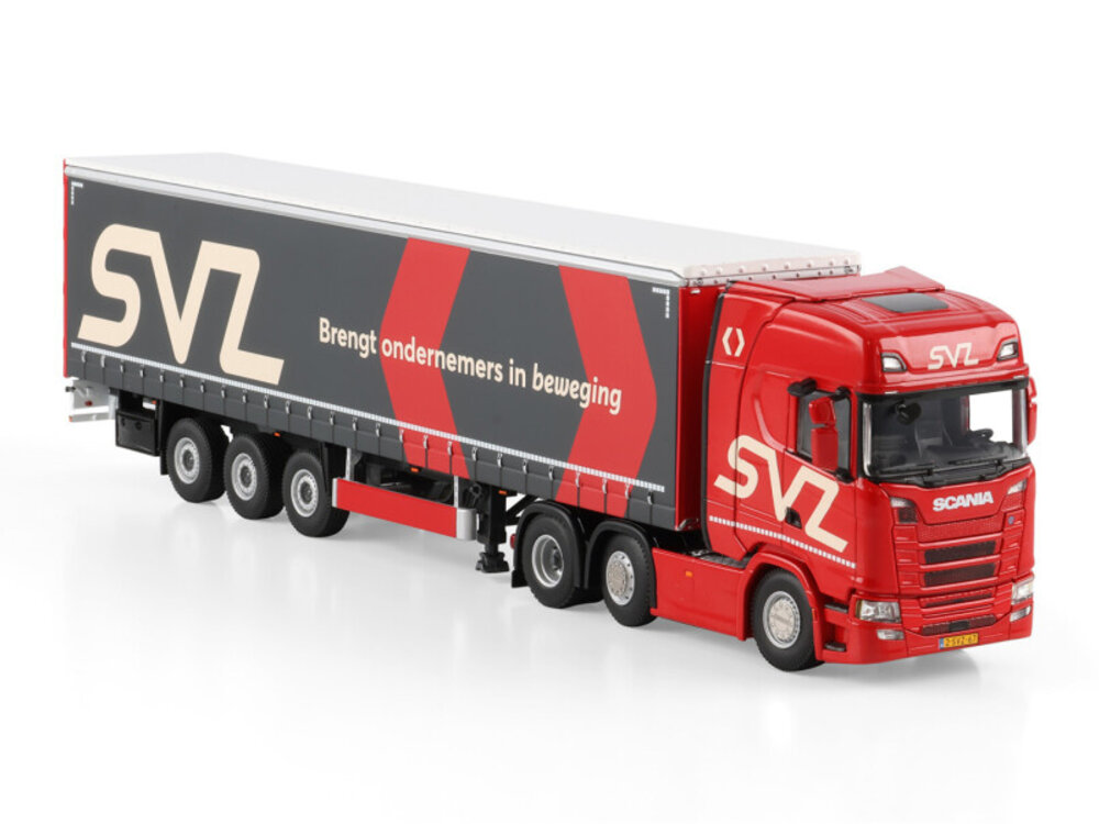 WSI WSI Scania S Highline 6x2 with 3-axle curtainside trailer SVZ