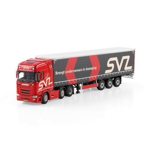 WSI WSI Scania S Highline 6x2 met 3-as schuifzeilen oplegger SVZ