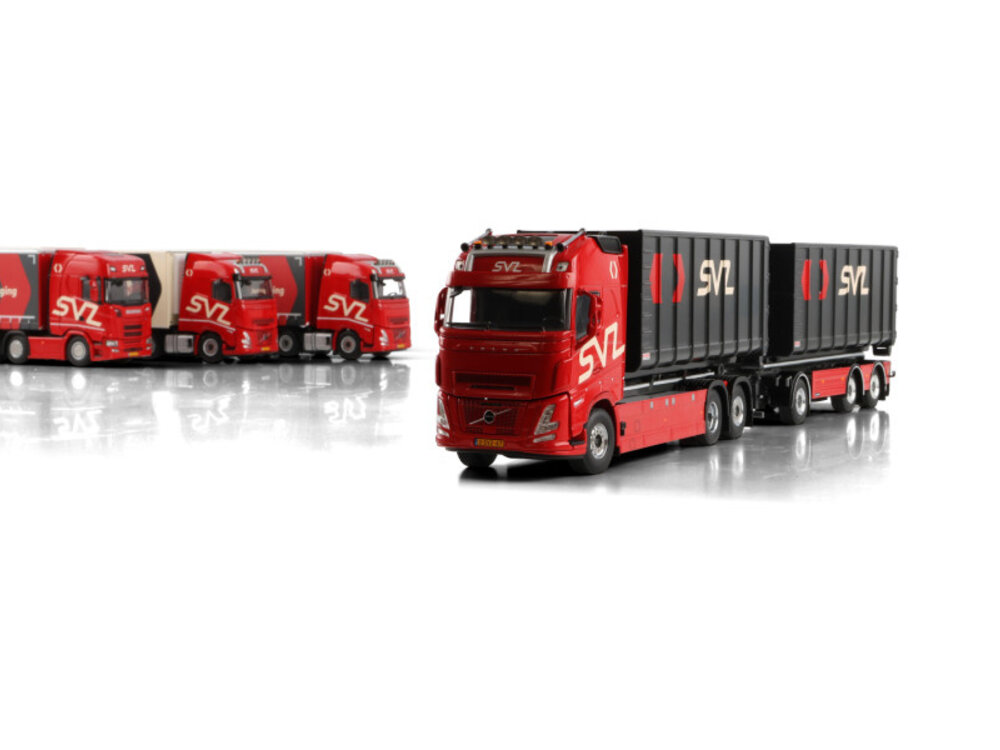 WSI WSI Scania S Highline 6x2 met 3-as schuifzeilen oplegger SVZ