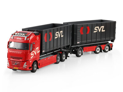 WSI WSI Volvo FH Aero Globetrotter XL 6x2 with 6-axle container combi trailer with hooklift system SVZ
