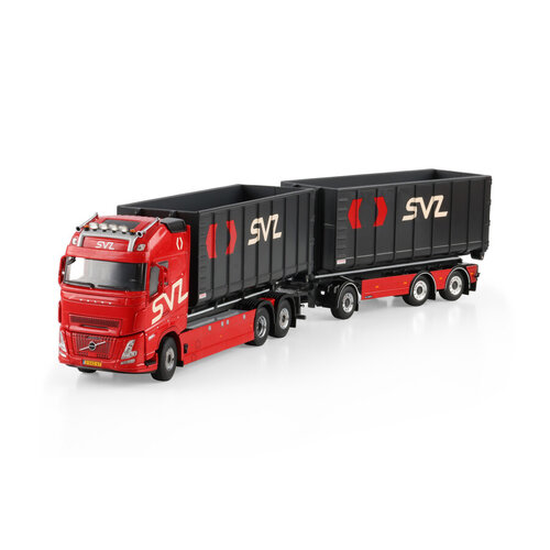 WSI WSI Volvo FH Aero Globetrotter XL 6x2 met 6-assige container combi oplegger met haakarm systeem  SVZ
