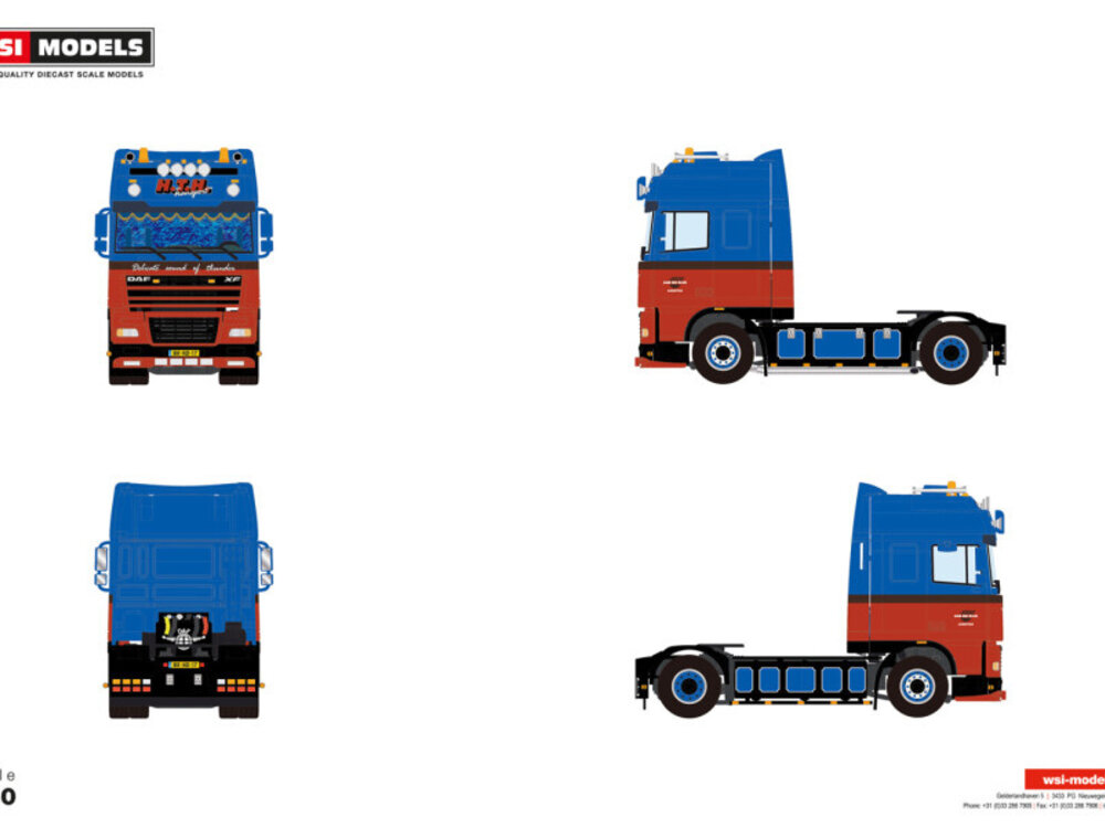 WSI WSI DAF XF95 super space cab 4x2 H.T.H.TRANSPORT