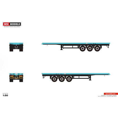 WSI WSI  3-axle classic flatbed trailer KOYAMA
