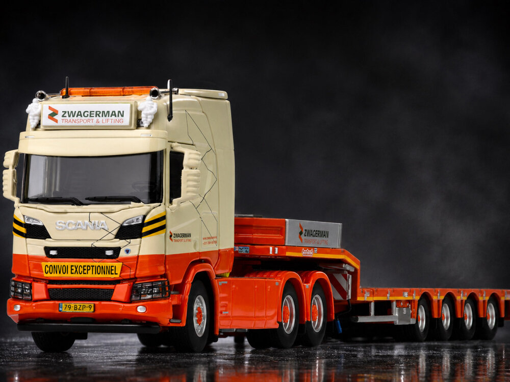 IMC IMC Scania XT 6x4 + 4-axle MCOS Nooteboom semi low loader ZWAGERMAN