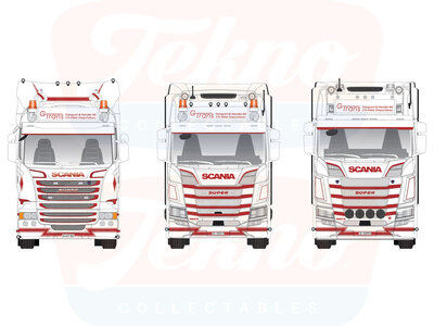 Tekno Tekno Set of 3 Scania trucks: NGS, NGR & R-Streamline G - TRANS