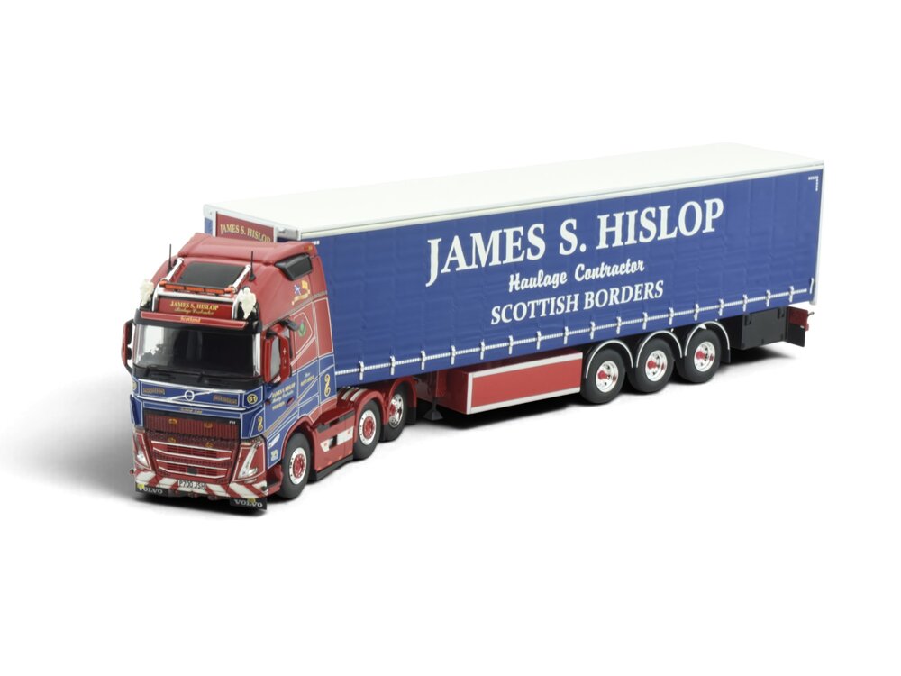 Tekno Tekno Volvo FH05 Globetrotter XL 6x2 with 3-axle tautliner JAMES S. HISLOP