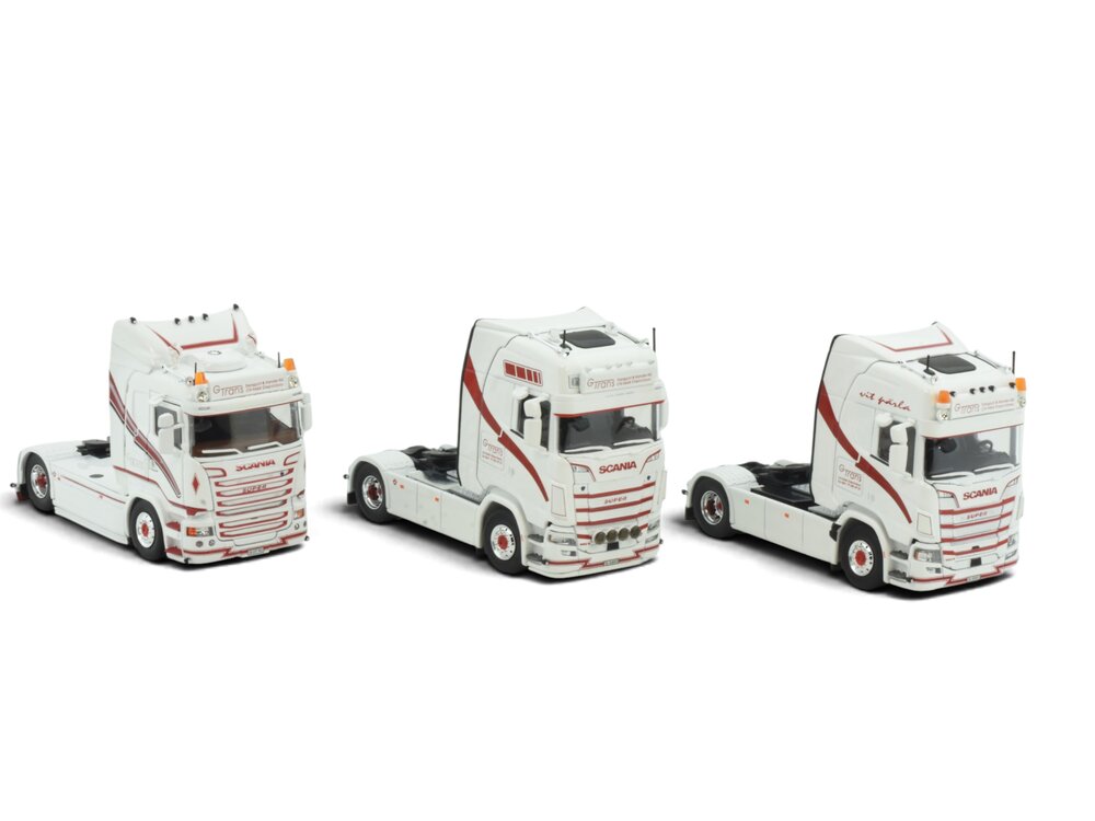 Tekno Tekno Set of 3 Scania trucks: NGS, NGR & R-Streamline G - TRANS
