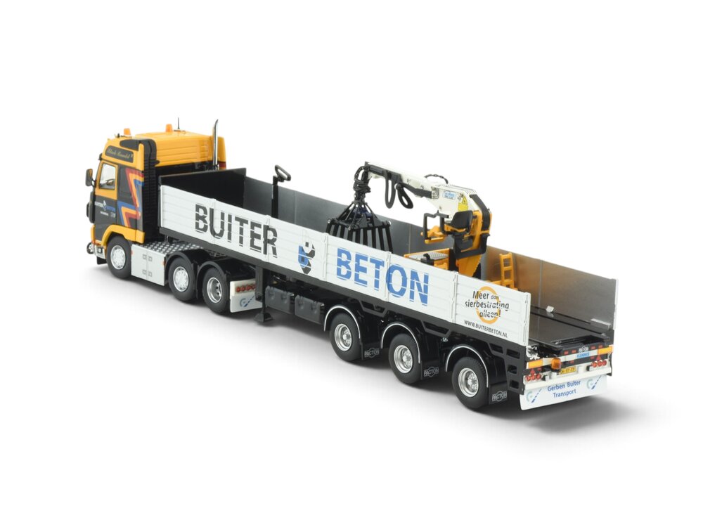 Tekno Tekno Volvo FH 6x2 with 3-axle bricktrailer GERBEN BUITER