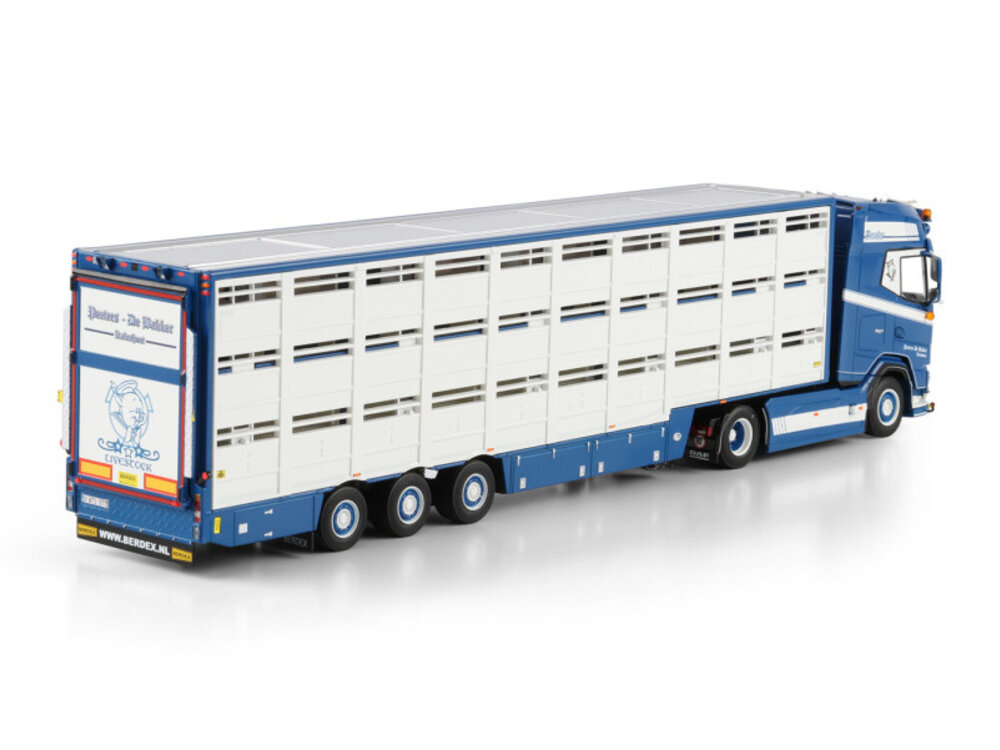 WSI WSI DAF XG+ 4X2 met 3-assige veeoplegger PEETERS DE BAKKER