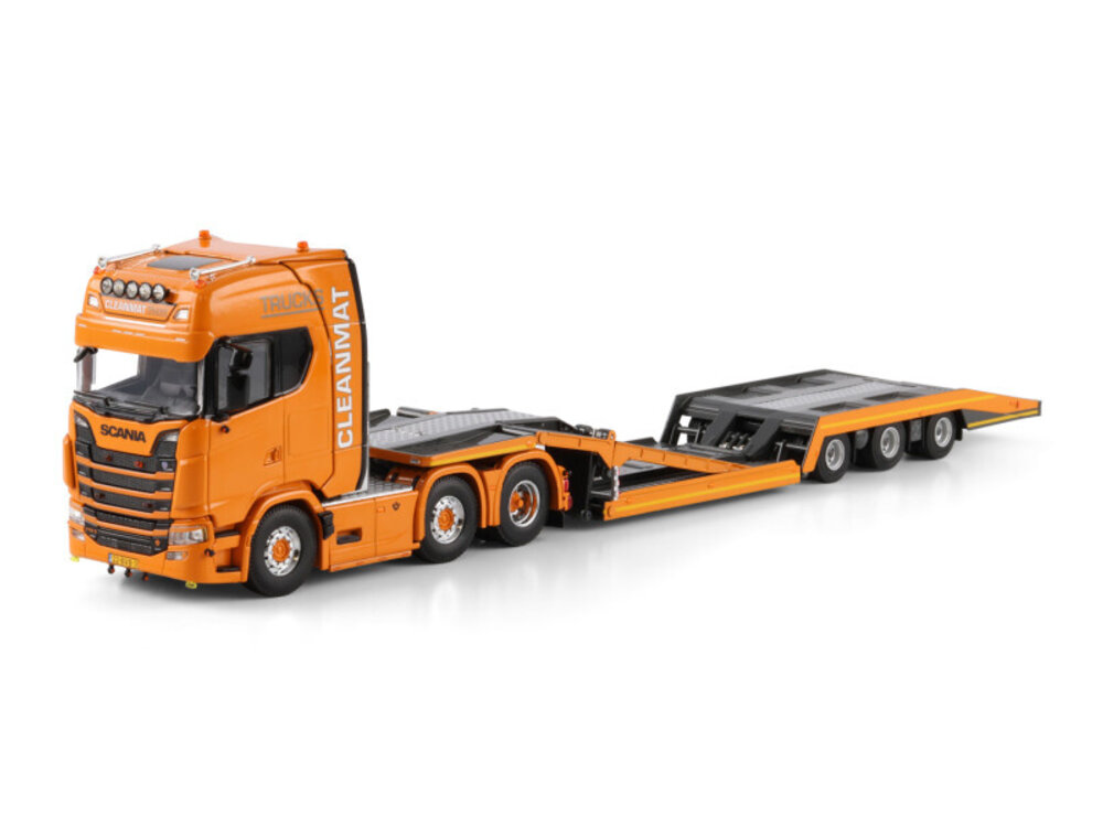 WSI WSI Scania S Highline 6x2 with 3-axle twin steer truck transporter CLEANMAT TRUCKS