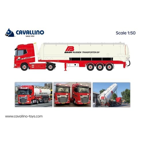 Cavallino Cavallino DAF XG 4x2 met 3-as bulkoplegger BAAN RIJSSEN