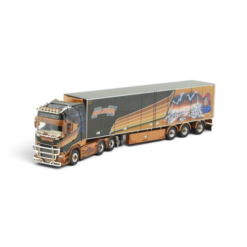 Tekno Tekno Scania Next Gen S-serie Highline with 3-axle reefer trailer MALINIEMI