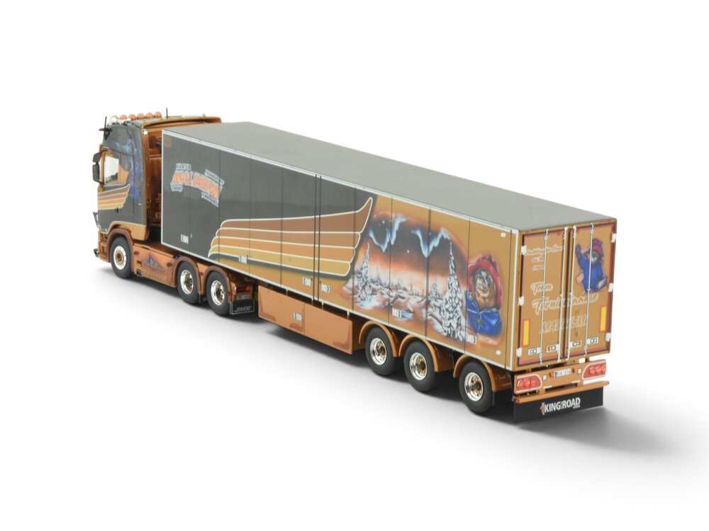 Tekno Tekno Scania Next Gen S-serie Highline with 3-axle reefer trailer MALINIEMI