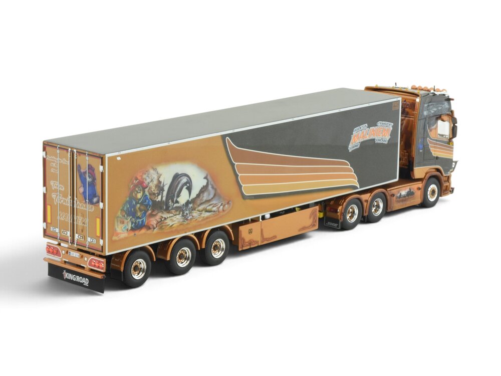 Tekno Tekno Scania Next Gen S-serie Highline with 3-axle reefer trailer MALINIEMI