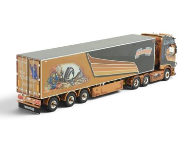 Tekno Tekno Scania Next Gen S-serie Highline with 3-axle reefer trailer MALINIEMI