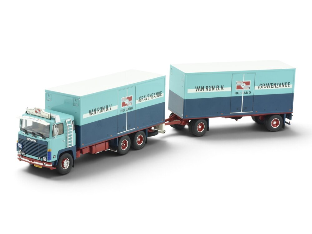 Tekno Tekno Scania 141 motorwagen met 2-assige aanhanger VAN RIJN