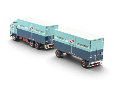 Tekno Tekno Scania 141 motorwagen met 2-assige aanhanger VAN RIJN